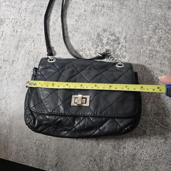 Vintage Y2K Candies Crossbody Bag Purse Quilted Metallic Black 2000s New - Picture 7 of 8